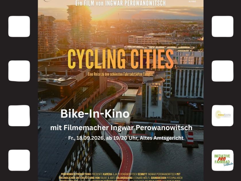 Bike-In-Kino mit dem Dokumentarfilm „Cycling Cities“ und dem Filmemacher Ingwar Perowanowitsch