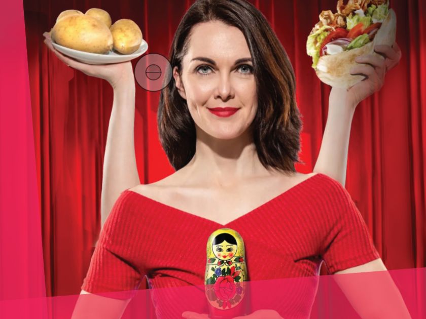 LIZA KOS: Intrigation   Russischer Döner mit Kartoffelsalat. Ein Comedyabendsoloprogramm