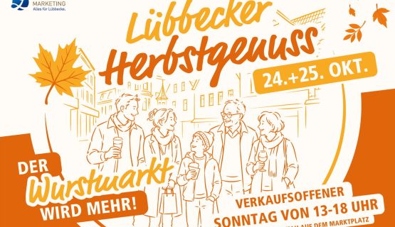 Lübbecker Herbstgenuss - Der Wurstmarkt wird mehr! Mit E-Auto-Sonntag Lübbecker Herbstgenuss - Der Wurstmarkt wird mehr! Mit E-Auto-Sonntag